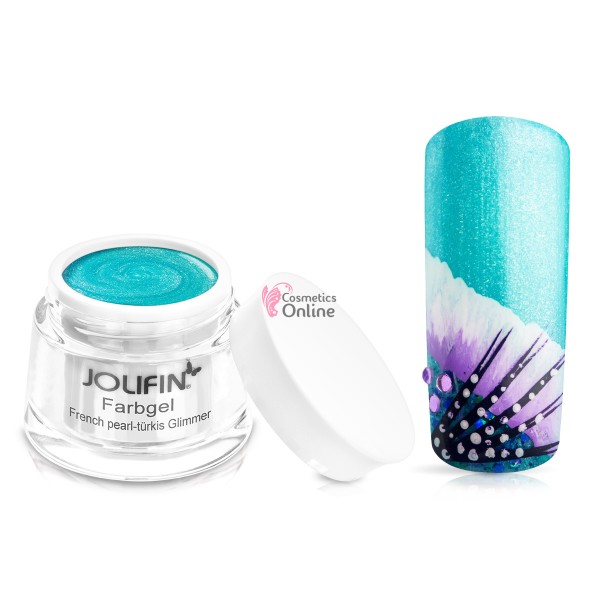 Gel UV Jolifin sidefat Turcoaz Pearl Turkis Glimmer 5 ml